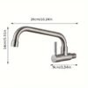 SUS304 Stainless Steel Single Cold Water Faucet Kitchen Basin Tap