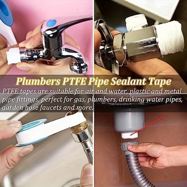 1721399519967-82a57c93518f4c40abae4d62c9c9eca2-goods.jpeg PTFE Thread Sealing Tape Waterproof Plumbing Pipe Seal Tape