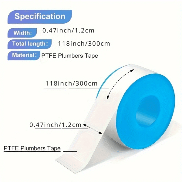 284c560f46b24642b99044bd9c9bf9ef-goods.png PTFE Thread Sealing Tape Waterproof Plumbing Pipe Seal Tape
