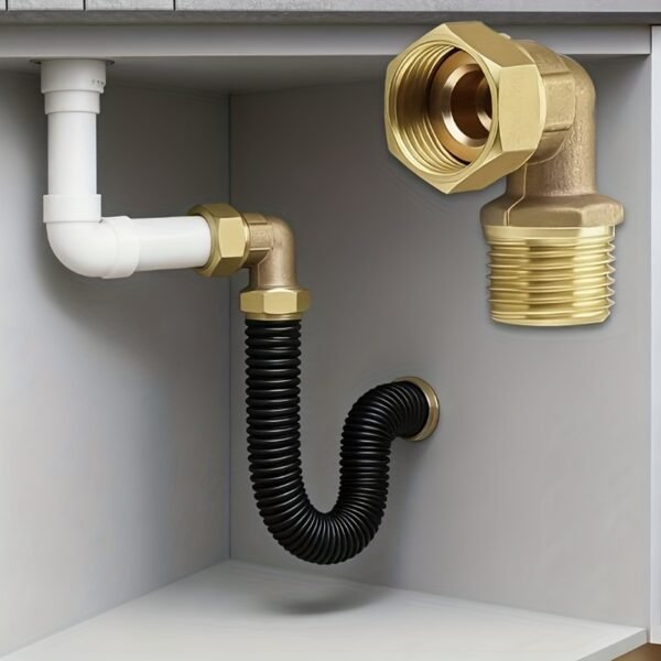 90 Degree Female Copper Pipe Connector Plumbing Fitting