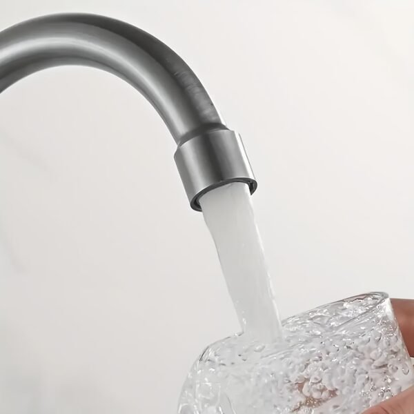 Brushed Stainless Steel Kitchen Faucet 360° Swivel Cold Water Tap
