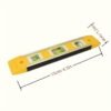 432e620c-3d3e-4b11-91b0-978e0b656187.jpg 3-In-1 Magnetic Spirit Level Yellow Alloy Beam Measuring Tool