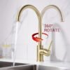 Modern Stainless Steel Kitchen Faucet Household Sink Water Tap