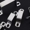 30x30mm 304 Stainless Steel Hose Clamp Saddle Pipe Fastening Clip
