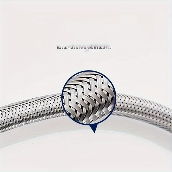 304 Stainless Steel Braided Water Inlet Hose for Toilet & Water Heater