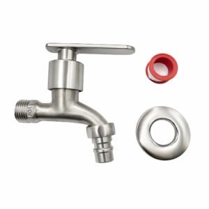 304 Stainless Steel Washing Machine Tap Silver Water Faucet