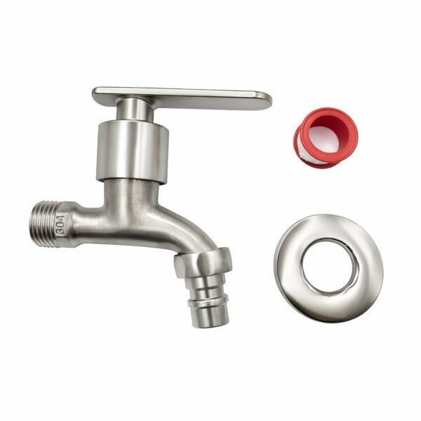 8fbb3c9a-a9e5-4d05-8884-4846d1d3f0b5.jpg 304 Stainless Steel Washing Machine Tap Silver Water Faucet
