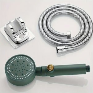 5-Level Adjustable Shower Head with Water Stop OFF Button