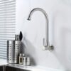 Brushed Stainless Steel Kitchen Faucet 360° Swivel Cold Water Tap