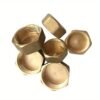 2pcs 1/4 Inch Brass Pipe Cap Plumbing Pipe End Cover Fitting