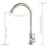 Single Handle Vertical Stainless Steel Magnetized Water Faucet