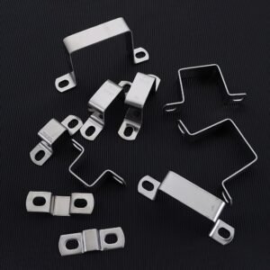 30x30mm 304 Stainless Steel Hose Clamp Saddle Pipe Fastening Clip
