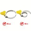 Stainless Steel Adjustable Hose Pipe Clamp with Thumb Screw Handle