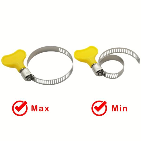 Stainless Steel Adjustable Hose Pipe Clamp with Thumb Screw Handle